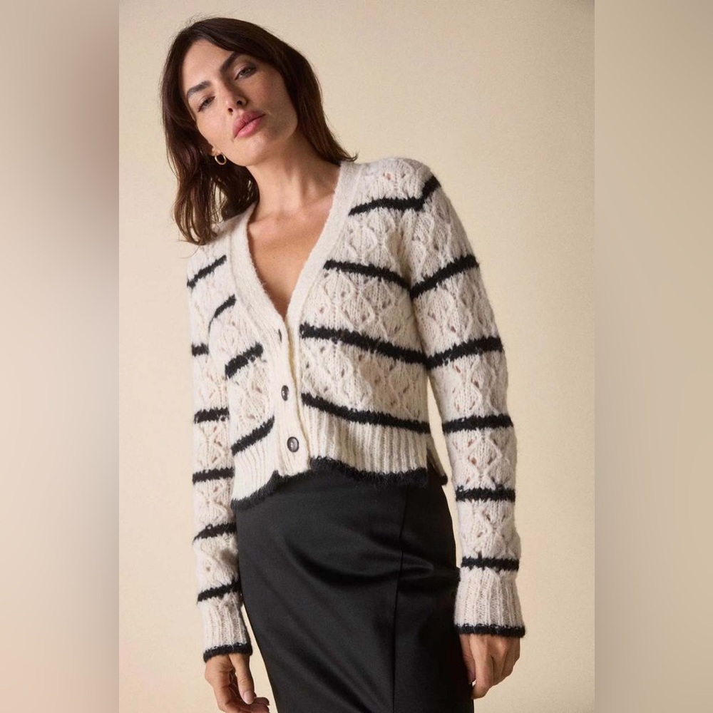 ST.Roche Striped Cardigan Sweater XS - Picture 4 of 11